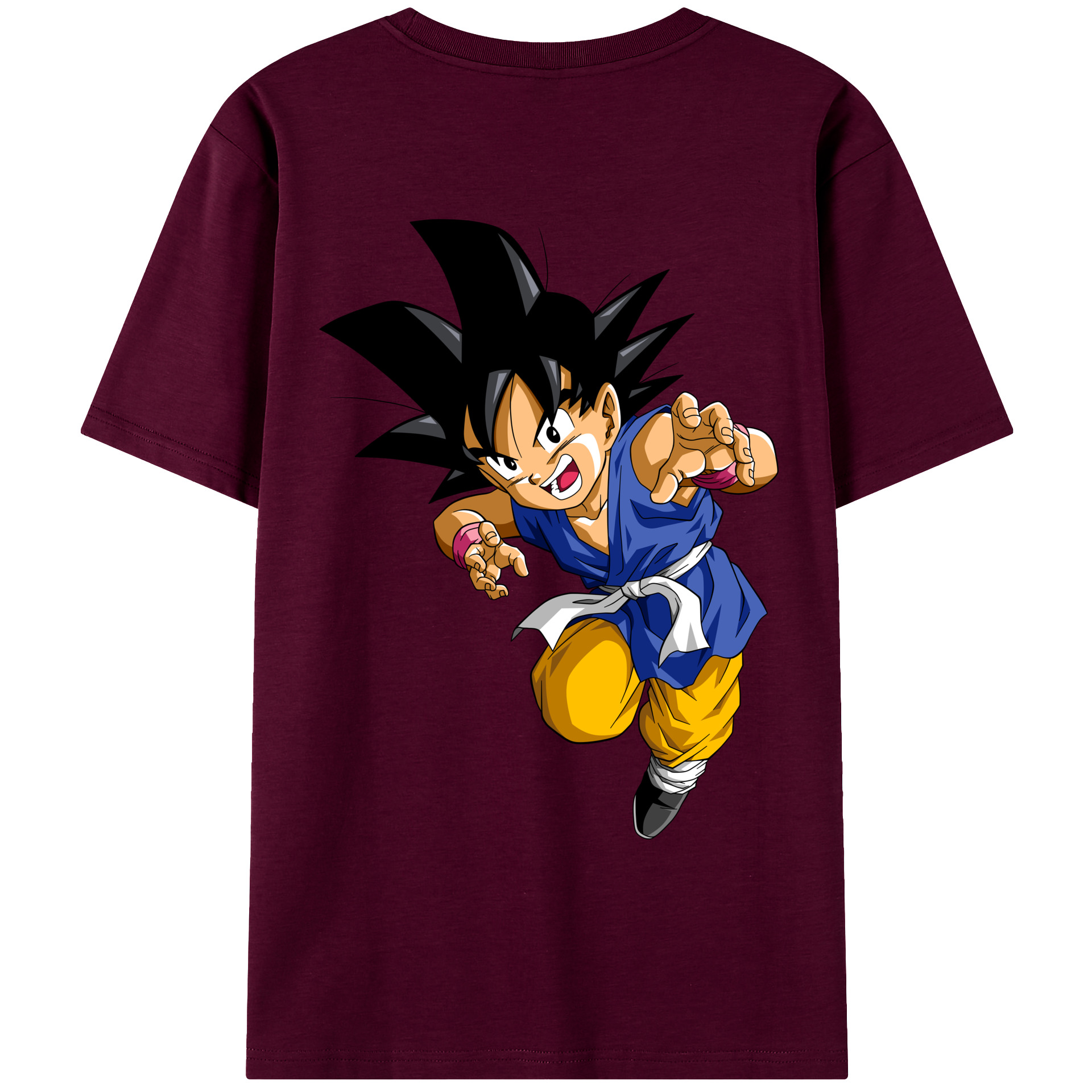 （画像用） ドラゴンボール 孫悟空（そん ごくう）Son Goku カカロット DRAGON BALL Kakarotto レディース半袖Tシャツ(バックプリント)